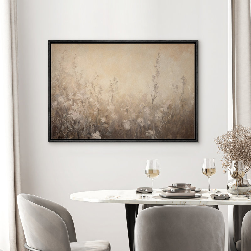 «Brown Country Rustic Flower Decor», impression sur toile encadrée, H 16 po x l 24 po, Noir, noir, noir, noir