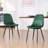 Kavi Minimalist Dining Chairs Faux Leather Upholstered Seating With Cushioned Backrest & Sturdy Metal Legs, Ideal For Home, Kitchen, Dining Room, Bedroom-1455440032