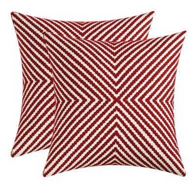 Geometric Cotton Blend Pillow Cover