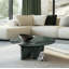 Table basse en marbre naturel, petite table, table de salon, 27,6 H12,6 pouces / 70 H32 cm, marbre véritable, marbre véritable-128517745-128517747