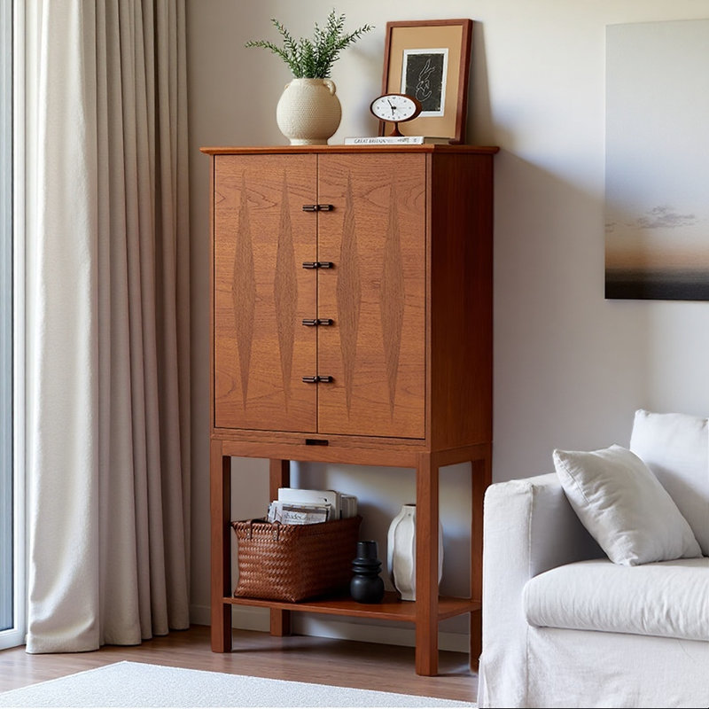 Cabinet français rétro et simple brun