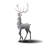 Nordic Elk Fiberglass Sculpture Piece