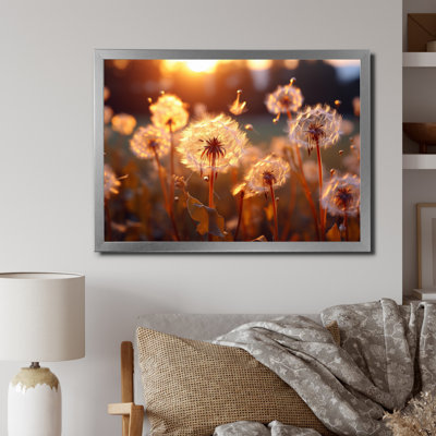 Dandelion Whispering Wishes - Art mural sur toile florale