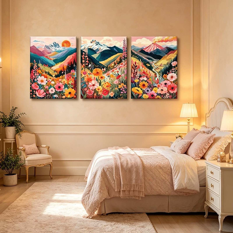 3 Piece Wrapped Canvas Wall Art
