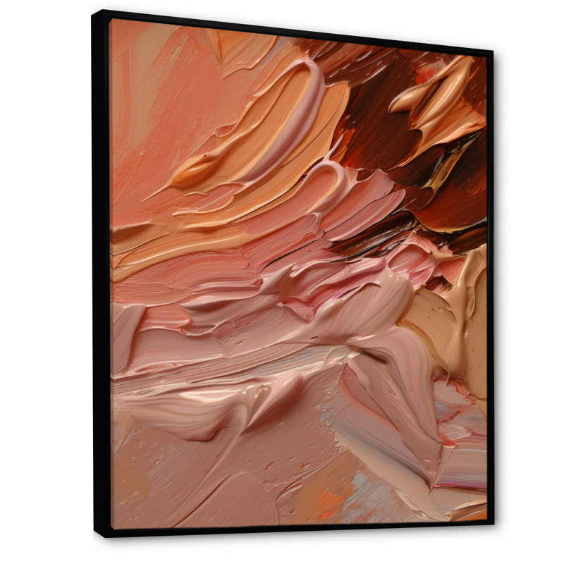 «Chocolate Bliss», reproduction d'art sur toile, H 32 po x l 16 po x P 1 po, Cadre flottant noir