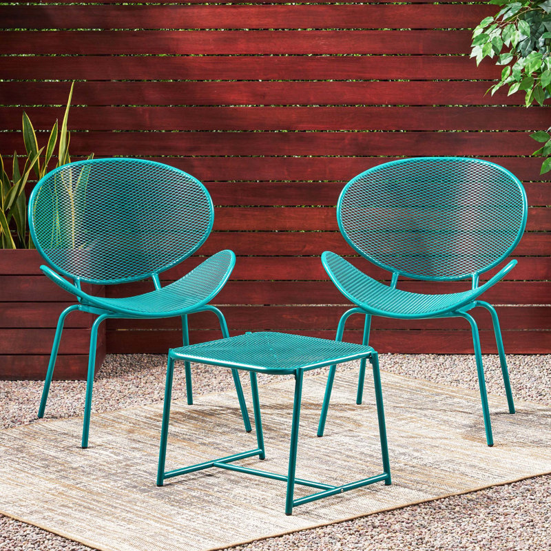 Elba 3-Piece Chat Set, Teal