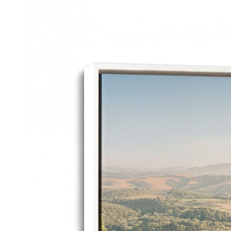 Impression sur toile Tuscan Glow, 8 po x 12 po, Cadre flottant blanc opaque