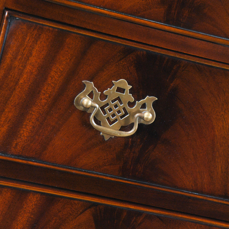 Victorian Mahogany Ball and Claw High Chest with Carved Legs