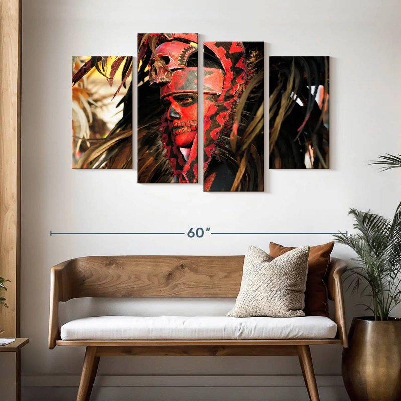 Aztec Dancer, 32" H x 52" W