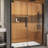 DreamLine Elegance-LS 60 1/4 - 62 1/4 inch W x 72 inch H Frameless Pivot Shower Door in Chrome-121723723-122531106