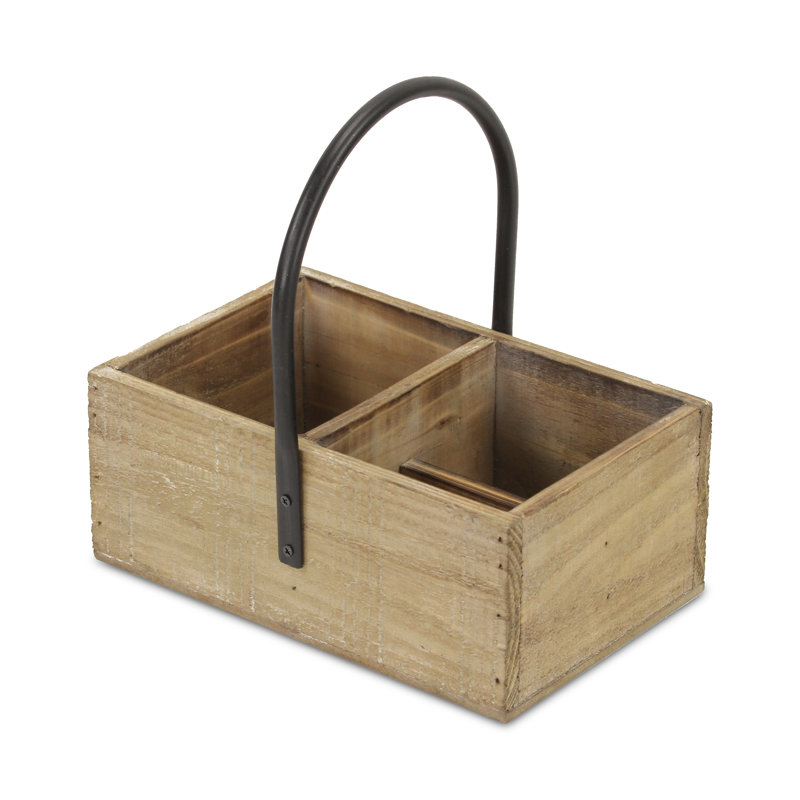 Seau à compartiments en bois