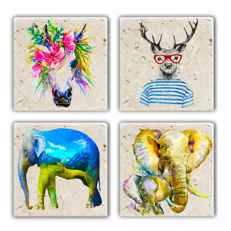 Sous-verres en verre