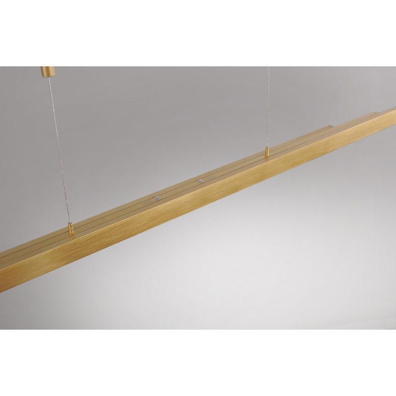 Hedgevale 3 - Light LED Kitchen Island Pendant, Brass