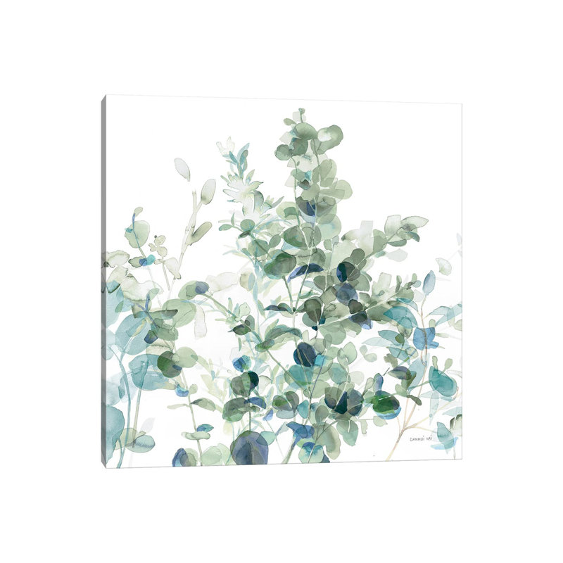 Eucalyptus I Cool - Wrapped Canvas Painting, 93.98 cm H x 93.98 cm W x 3.175 cm D