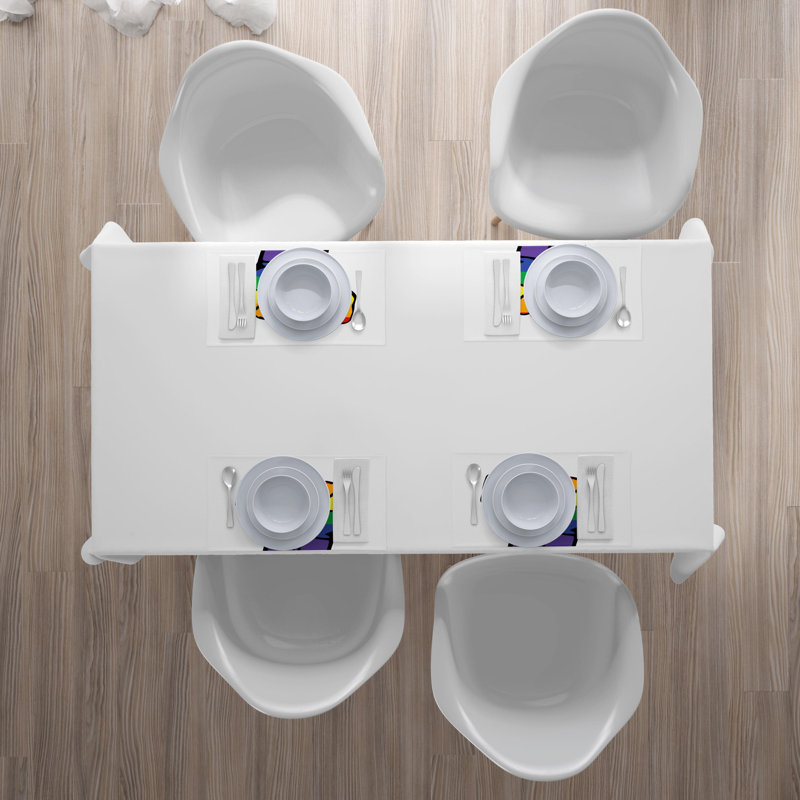 Polyester Abstract Rectangle Placemat