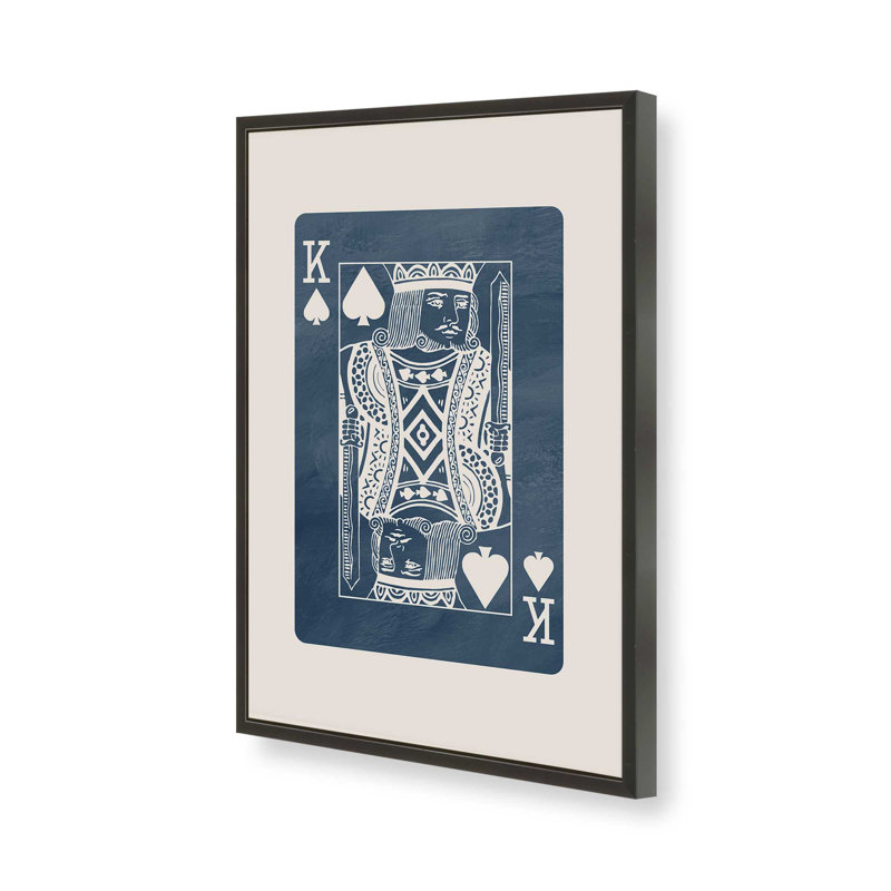 Impression de carte Denim King, H 37 po x l 25 po, Noir satiné