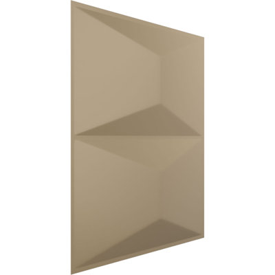 L 11 7/8 po x H 11 7/8 po Panneau mural décoratif 3D EnduraWall Aberdeen, brume champagne métallique universelle (couvre 0,98 pi2)