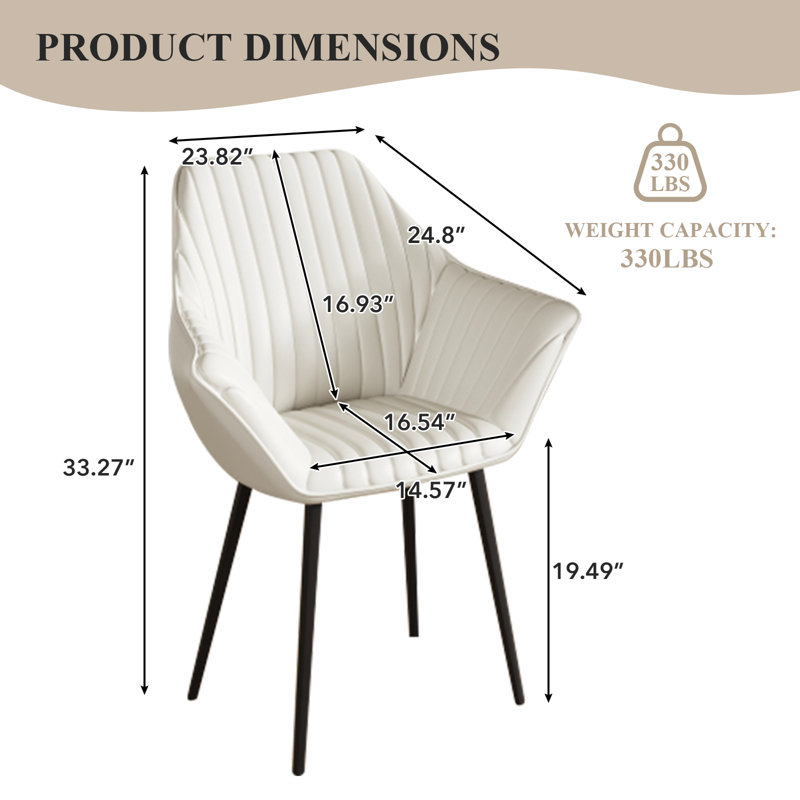 Sanira Upholstered Dining Chairs, Beige