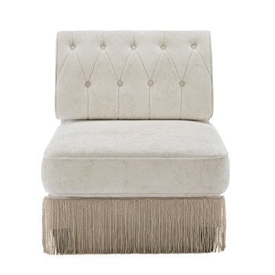 Armless Sofa- Beige