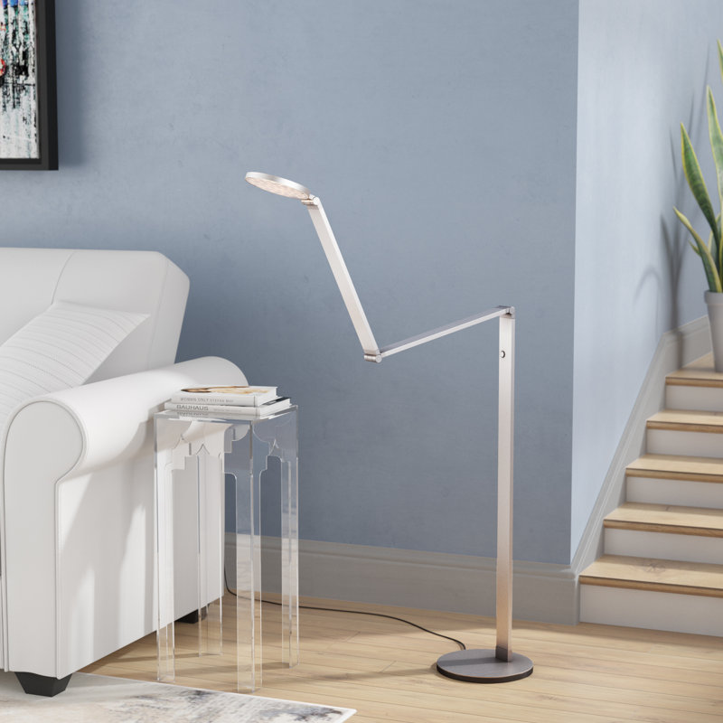 Abelina 65.5'' Task Floor Lamp, Nickel