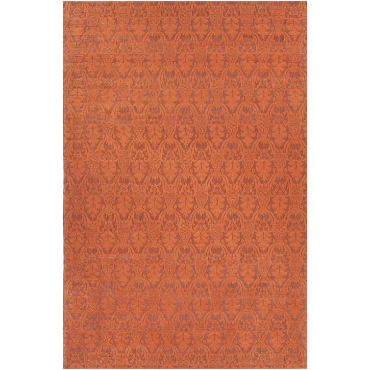 Tapis en laine à motif rouille Vaishali