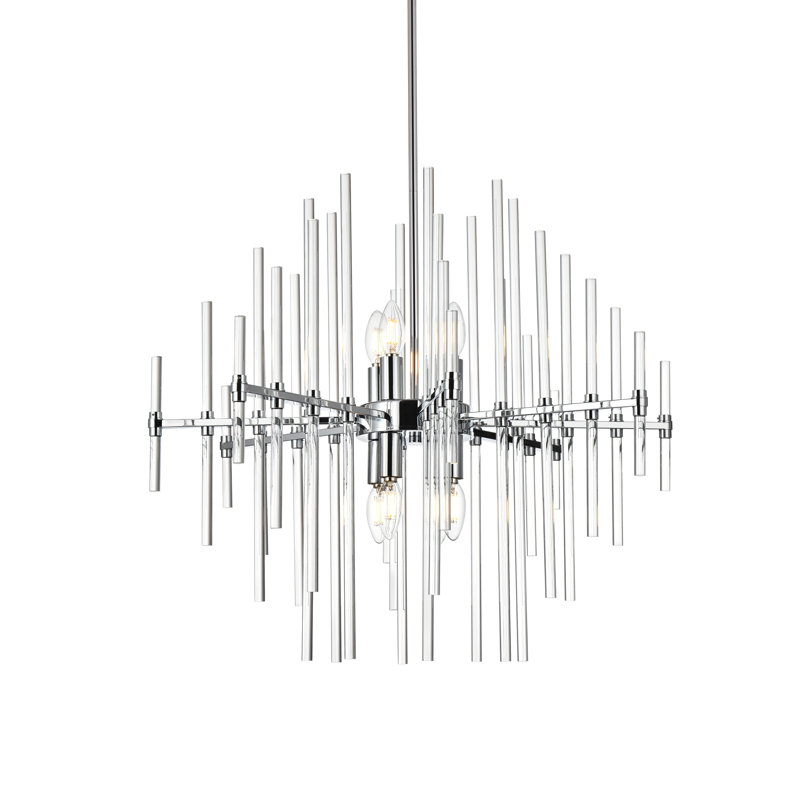 Francene 8 - Light Unique/Statement Pendant, Chrome
