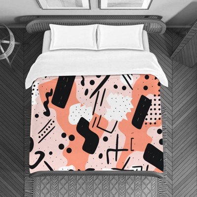 Funky Polyester Abstract Duvet Cover