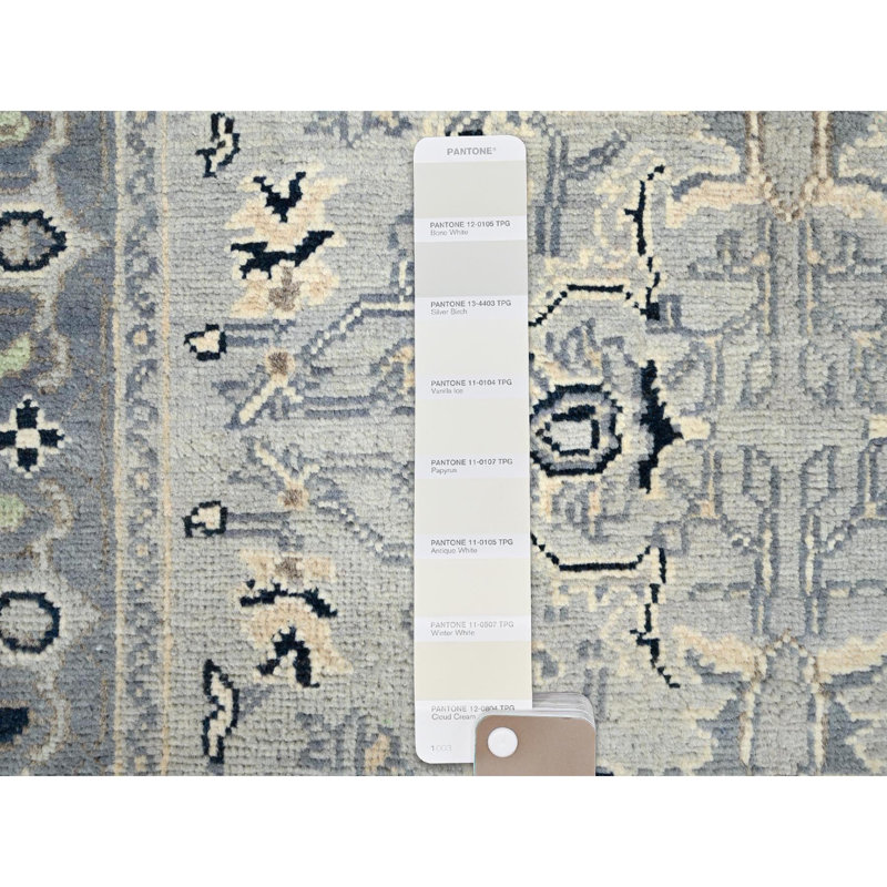 Tapis oriental gris en laine noué à la main 3 pi x 4 pi 10 po Grandma 5D11922407974E3FA9DA8EB6879010A8