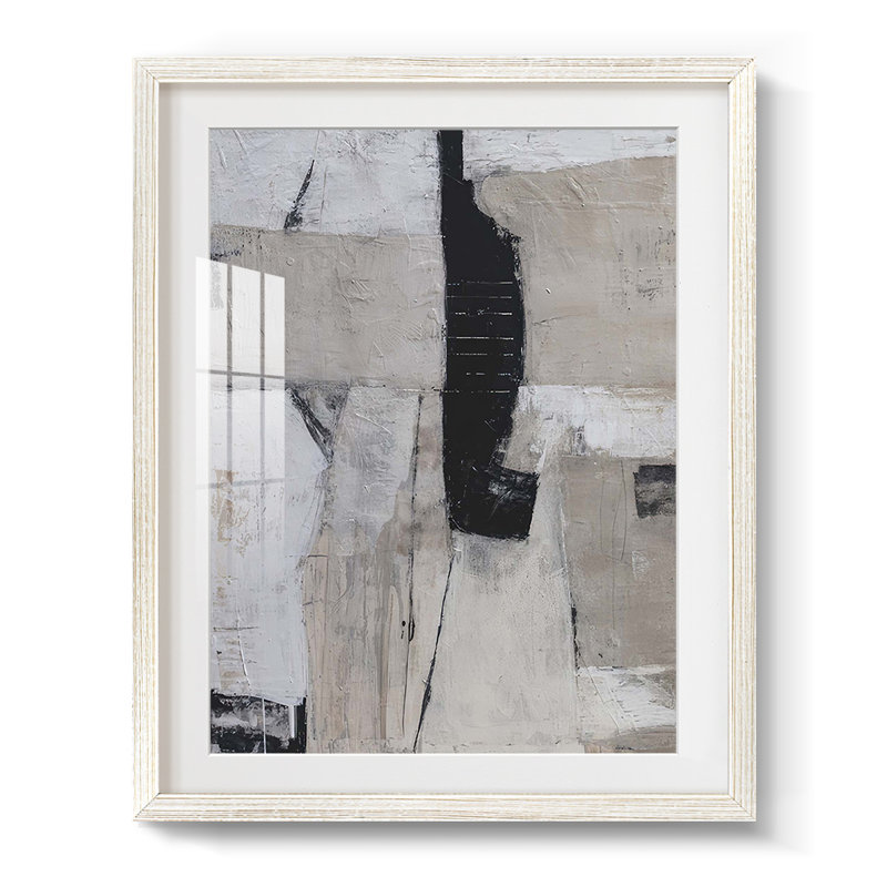 Rendez-vous au milieu - impression encadrée, H 28,5 po x l 20,5 po, Blanc