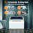  1\1.5 Cuft Portable Washing Machine - Washer for Apartment, ,10 Water Level, Bionic wash and Heathy wash, Small Clothes Washer with Drain Pump,White-110408583-111768194
