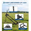 Cric de levage pour tondeuse à gazon de 1 200 lb avec poignée perceuse électrique, manchon rotatif, base antidérapante, installation rapide-127275927