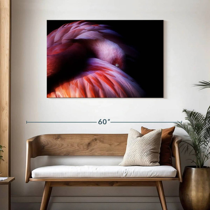 Brampt Gradient Flamingo, 30" H x 45" W