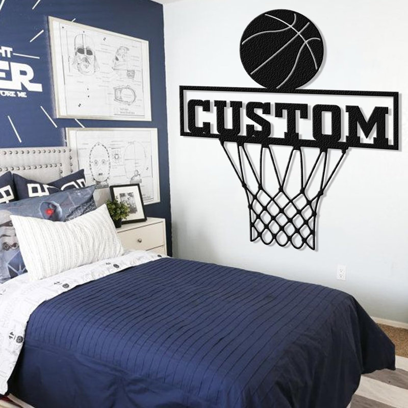 Sports Wall Decor on Metal, 20" H x 20" W x 0.05" D, Yes