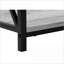 Table basse à 3 niveaux peu encombrante, plateau en stratifié gris et base en métal noir, table de bout de salon / chambre à coucher polyvalente-339737720
