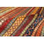 Aryana Wool Striped Area Rug in Red