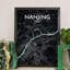 Nanjing City Map - No Frame Print-2081888004