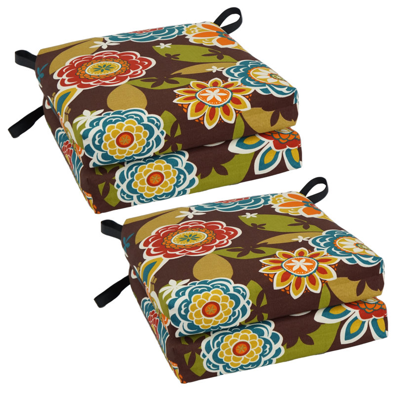Outdoor 3'' Seat Cushion, Annie Chocolate