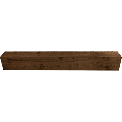 AmeriCraft Wood Resawn Beam, 3-Sided (U-Beam), 9 1/2"W x 9 1/2"H x 120"L, Espresso Finish, Stain Grade Pine