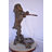 Standard Poodle Dog Hooding A Ring Bronze Statue - Size: 18"L X 13"W X 34"H.