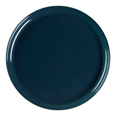 Navy Flat Round Disposable Plastic Pastry Plates (6.25") - 120 Plates