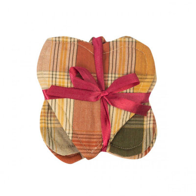 Cotton 4 Piece Coaster Set