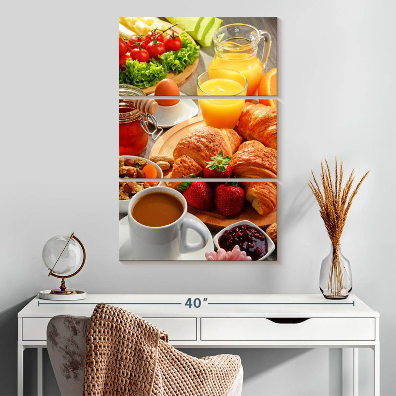Petit déjeuner copieux Yarlin, H 32 po x l 20 po
