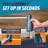 JOOLA Essentials Table Tennis Net and Racket Set