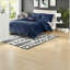 Ensembles de literie en velours luxueux, confort en coton, bleu marine de style moderne