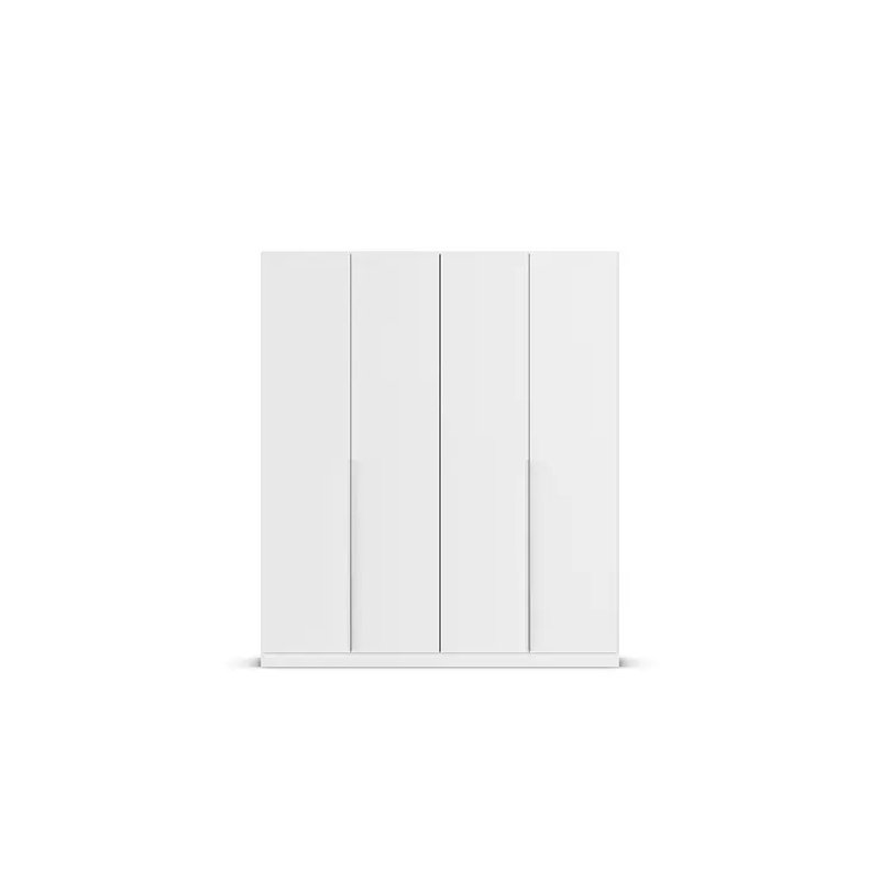 Alabama 2 Door Wardrobe, Alpine White, 210 cm H x 181 cm W x 54 cm D, Basic