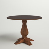 Knaack Extendable Round Solid Wood Dining Table