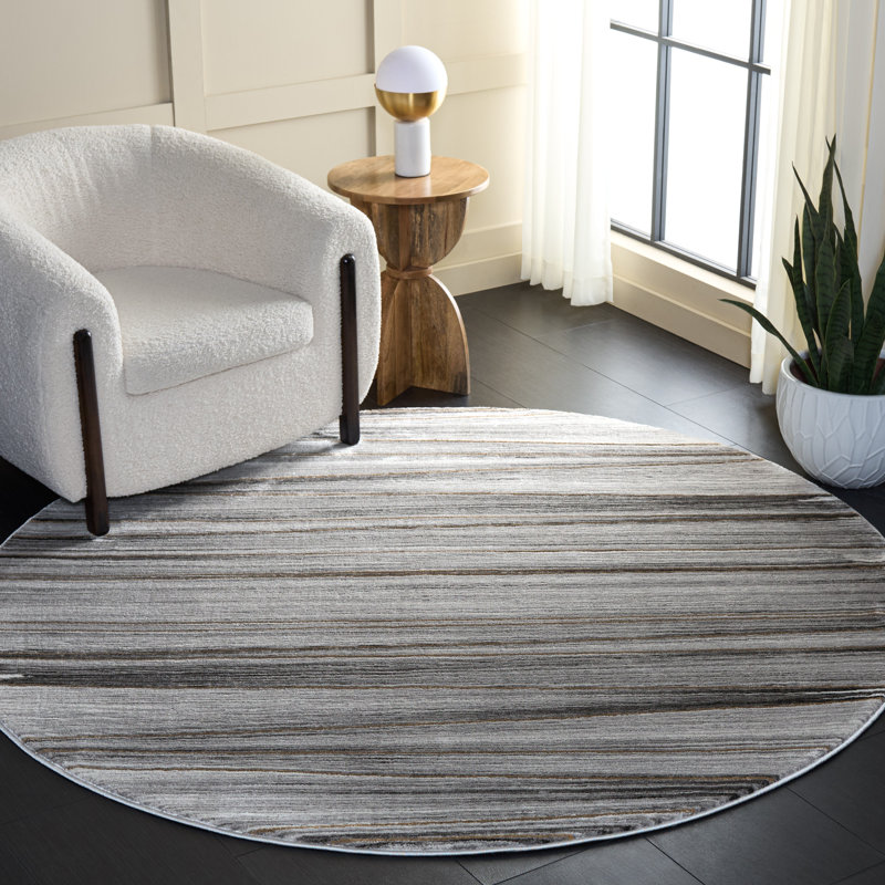 Tapis abstrait Craft 822 Performance, Rond 6 pi 7 po x 6 pi 7 po