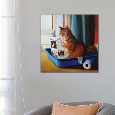 Kitty Throne by Lucia Heffernan - Print on Canvas