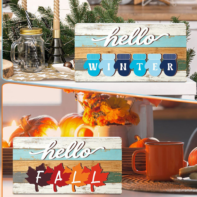 Hello Hello, Antique White/Blue/Brown