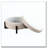 Beige Chenille Ottoman With Storage